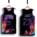 LAKERS 15 CAMP LEBRON JAMES FREE CUSTOMIZE OF NAME AND NUMBER ONLY full sublimation high quality fabrics basketball jersey/ trending jersey. 