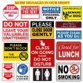 No Littering Keep Clean Sign - Laminated Signage - A4 Size. 