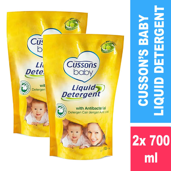 Cussons Baby Liquid Detergent Antibacterial - Cussons Laundry Liquid Deterjen Bayi 2x 700ml - House Baby ID