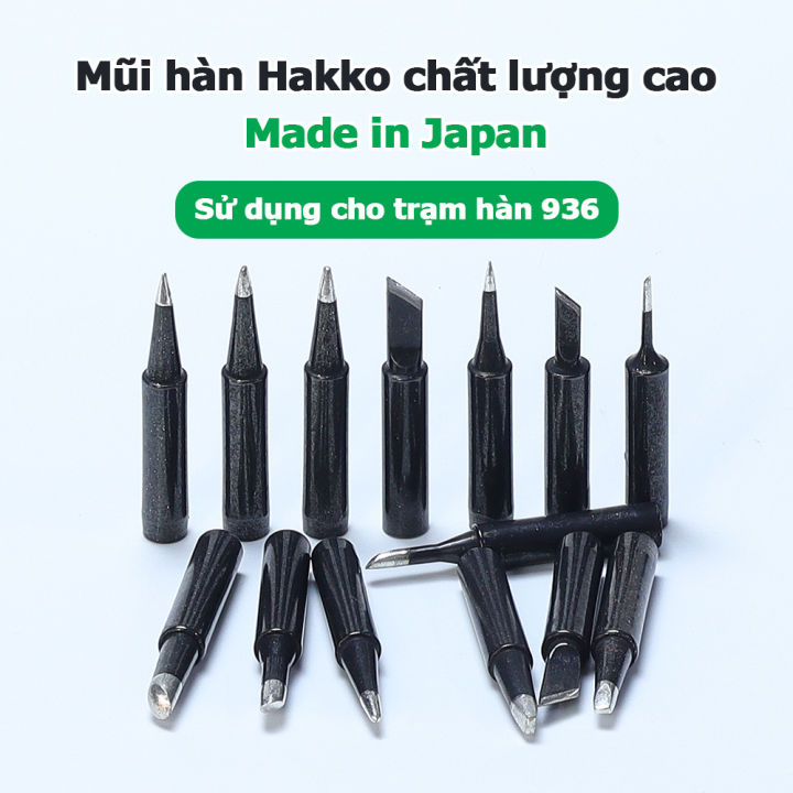 Đầu mũi hàn Hakko 900M-T mạ Đen nhật bản cho trạm hàn 936