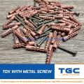 20PCS Tox 8 with Stainless Screw 10 x 1-1/2 inch for Wall Plug Anchor TGC Plastic Screw Anchor. 