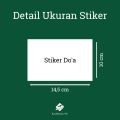 Stiker Doa Masuk Rumah - Sticker Edukasi Anak Islami. 