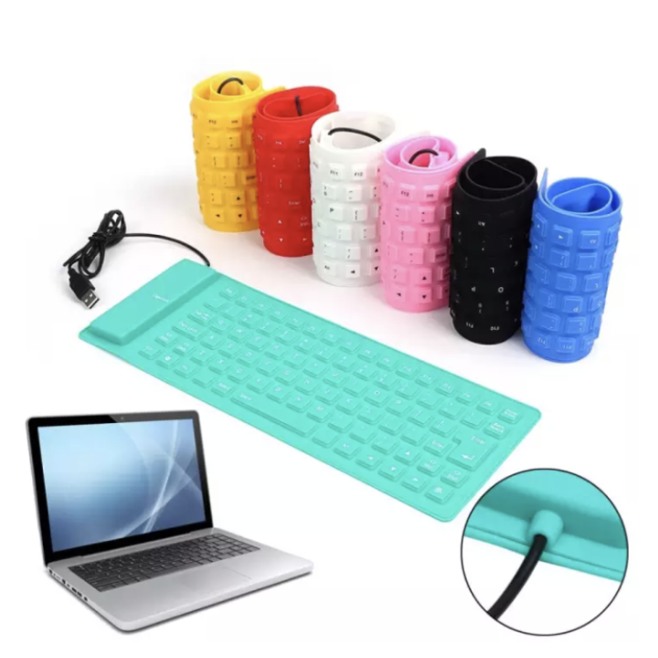 Universal Flexible Keyboard For Computer / Laptop /