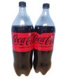 COKE - New Coca Cola Products - Zero Sugar - No Calories (pack of 2 plastic bottles x 2.0 liters per bottle). 