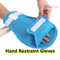 [RTD] Hand Restraint Breathable Gloves Secure Anti-scratch/Anti-outtubation/Anti-pulling/Anti-Grab/Finger Control Mitten Mitts Patient Safety. 