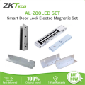 ZKTeco AL-280 Set Electromagnetic Double Door Lock Magnetic Lock Bracket For Inswing Door AL-280PZ, AL-280PU, AL-280 LED And AL-280PL. 