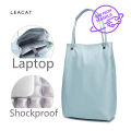 Leacat women tote bag Waterproof Shockproof Simple Leisure Large capacity shoulder bags 13.3 14 15.6inch laptop bag handbag. 