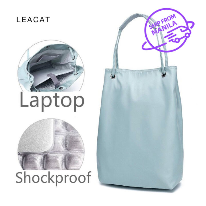 Leacat women tote bag Waterproof Shockproof Simple Leisure Large capacity shoulder bags 13.3 14 15.6inch laptop bag handbag