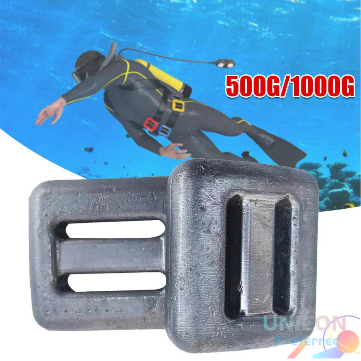 500g / 1kg Scuba Weights Lead Sinker for Fishing Freediving Fishing Gear Diving Weights [COD][Ready Stock]