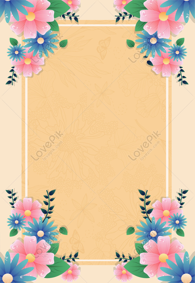 Fresh Literary Flower Invitation Wedding Card Background Download Free | Poster  Background Image on Lovepik | 605763839