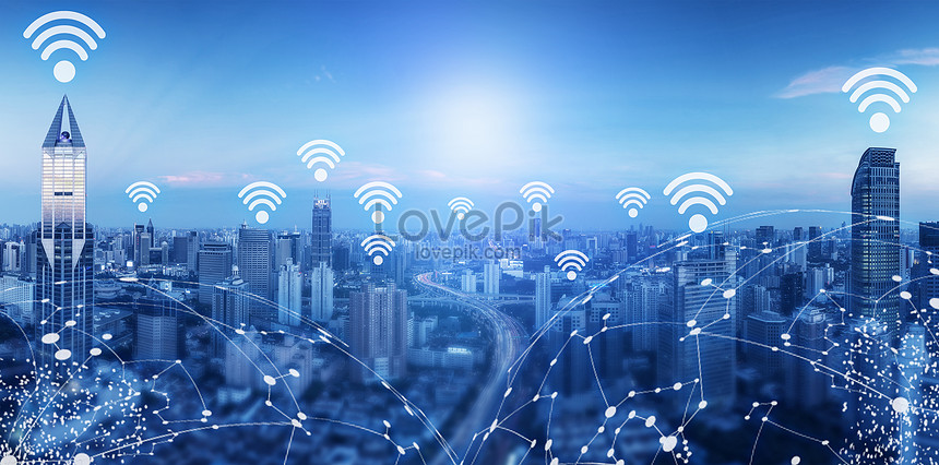 Urban wireless network creative image_picture free download 401420220 ...