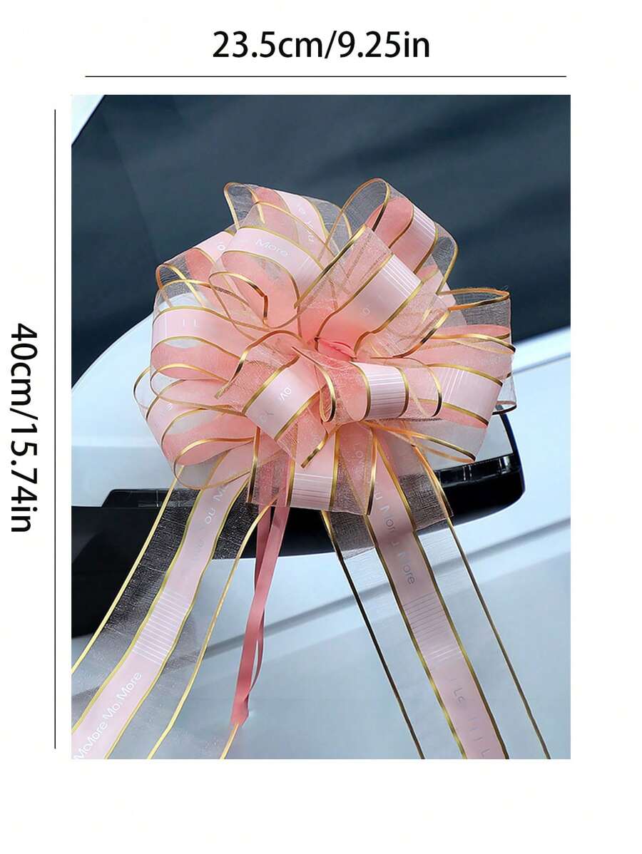 1/10PCS Tender Pink Wedding Car Flower Decoration, Gift Box Decoration ... image.