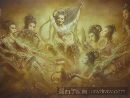 敦煌美女油画欣赏！曾浩的美女油画图集