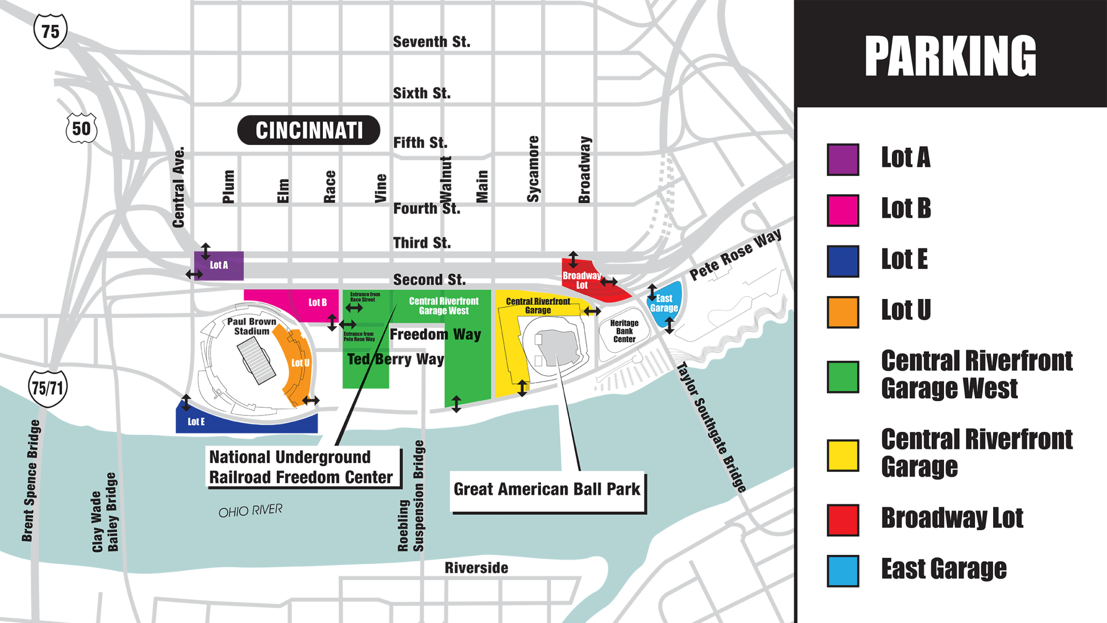 Getting to the Ballpark Parking and Directions Cincinnati Reds