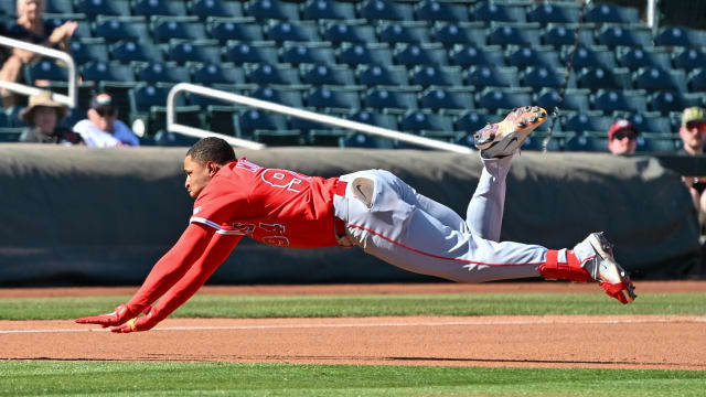 Christian Moore legs out a triple