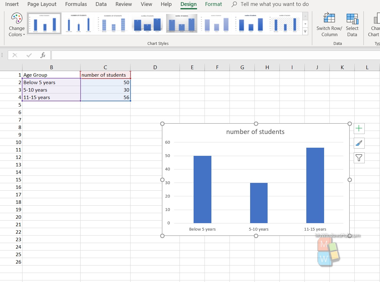 How To Draw A Simple Bar Chart In Excel - Design Talk