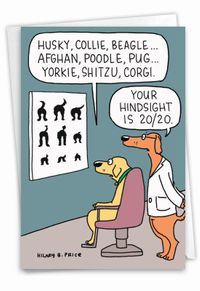 Dog Eye Exam Card