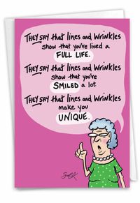 Lines and Wrinkles Card