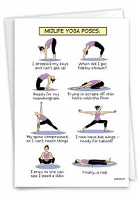 Midlife Yoga Poses Card