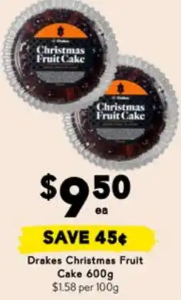 Drakes Drakes christmas fruit cake offer