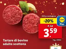 Lidl Tartare di bovino adulto scottona offerta