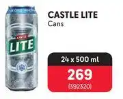 Makro Castle lite cans-24 x 500ml offer