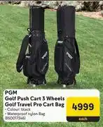 Makro PGM Golf Push Cart 3 Wheels Golf Travel Pro Cart Bag-Eac offer