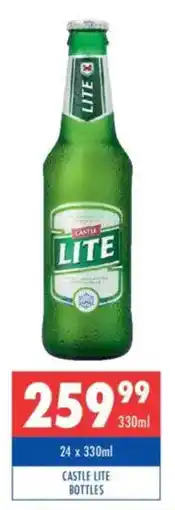 Ultra Liquors Castle lite bottles offer