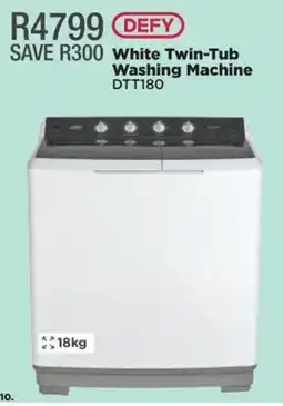 House & Home DEFY White Twin-Tub Washing Machine offer