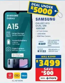 Russells SAMSUNG Galaxy A15 offer