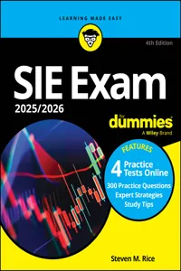 SIE Exam 2025/2026 For Dummies_cover