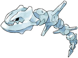 Steelix Early Sugimori artwork - Gold/Silver