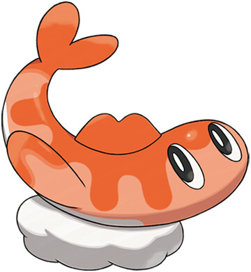 Tatsugiri (Curly Form) Sugimori artwork