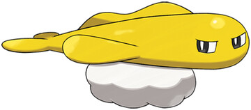 Tatsugiri (Stretchy Form) Sugimori artwork