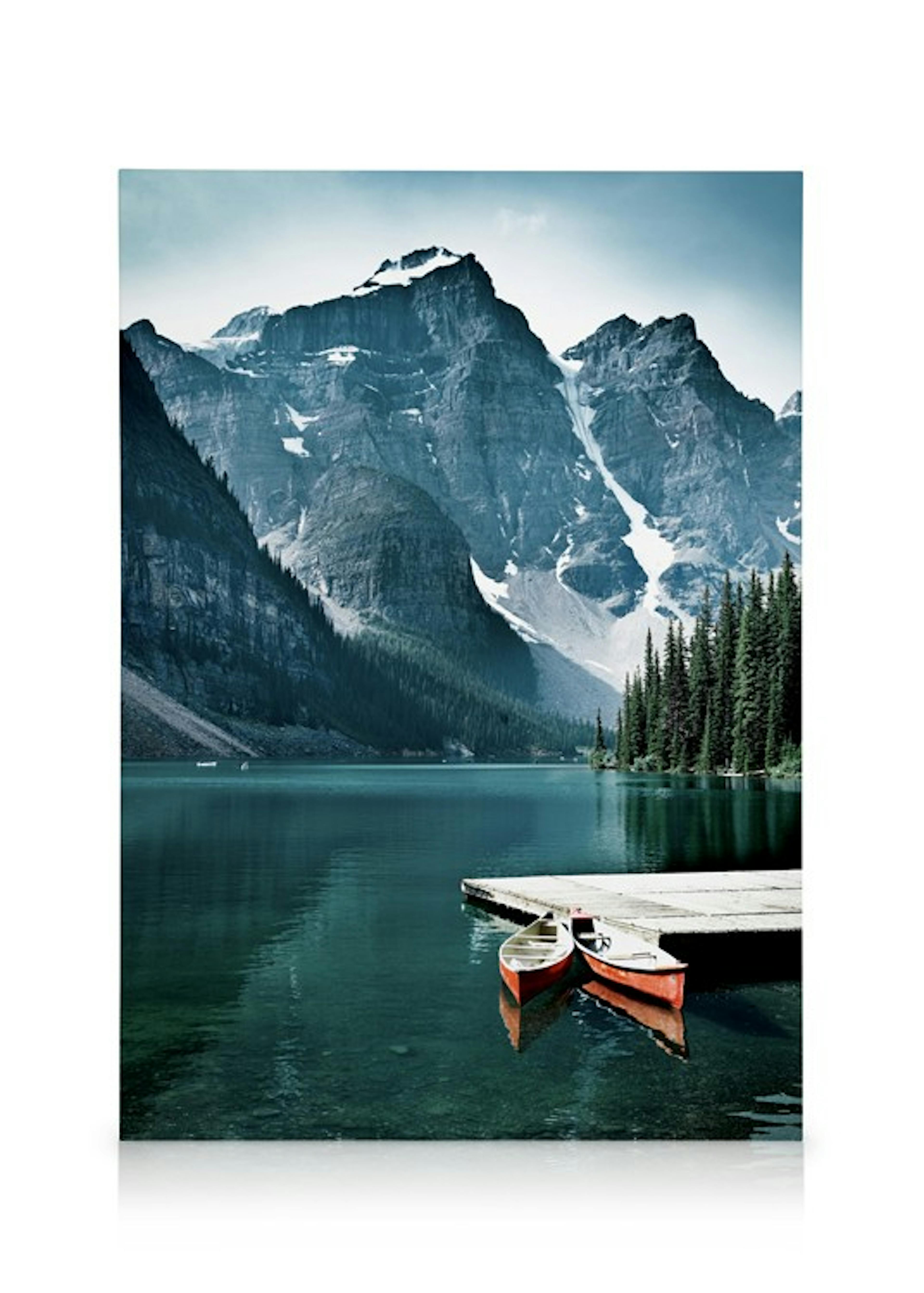 Canoes in the Lake Canvas print 0