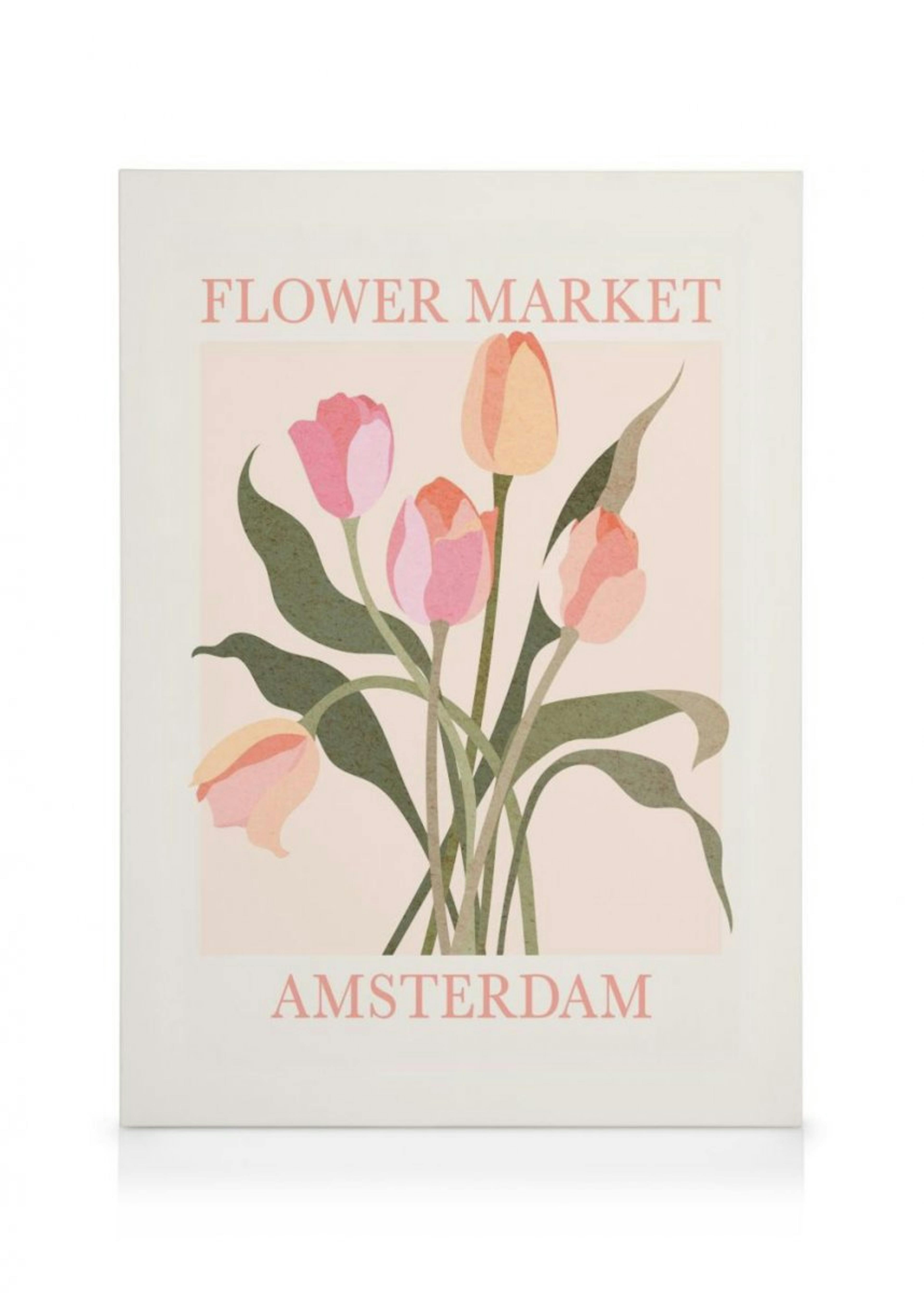 Amsterdam Flower Market Canvas Print 0