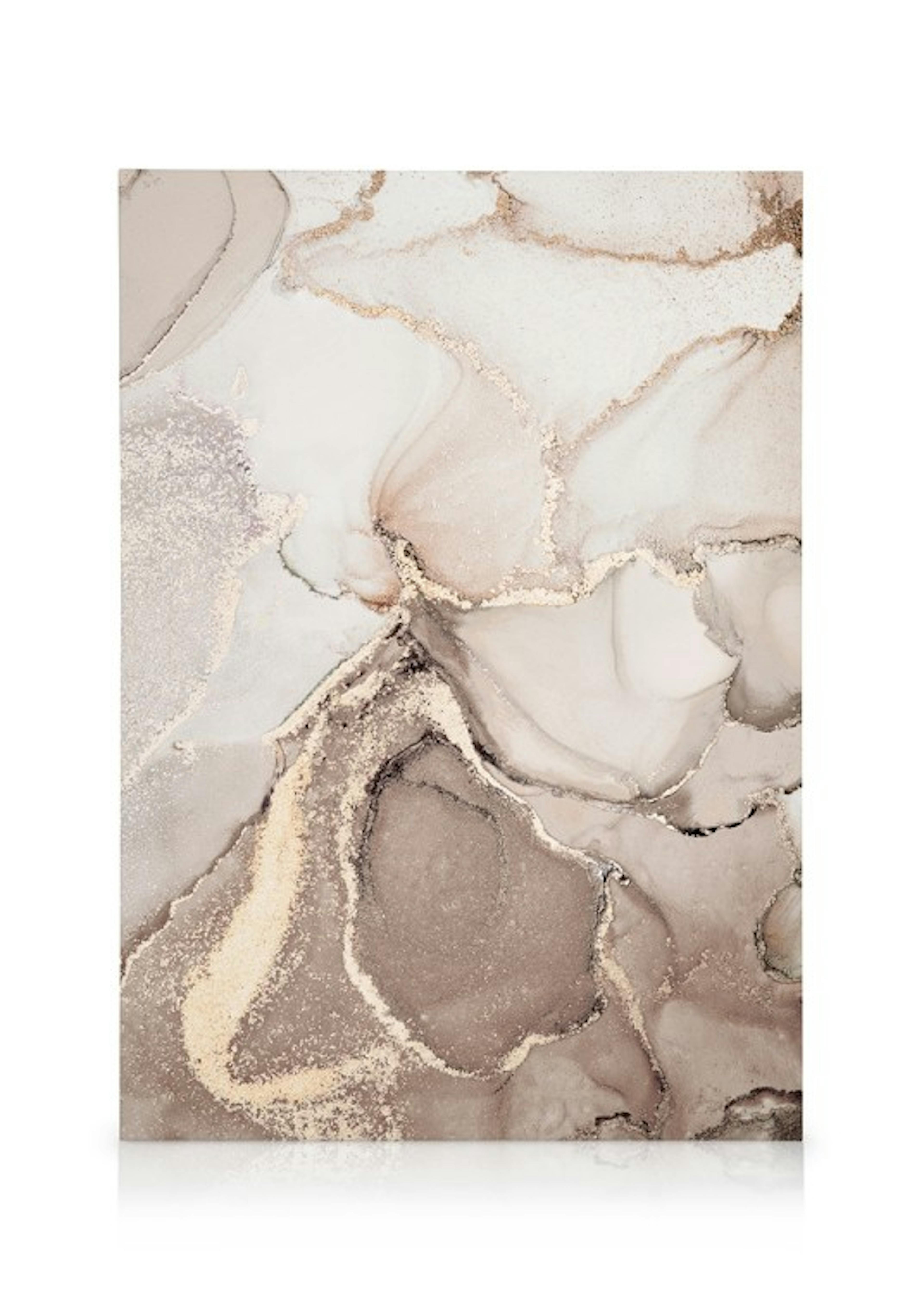 Abstract Beige Marble No2 Canvas print 0