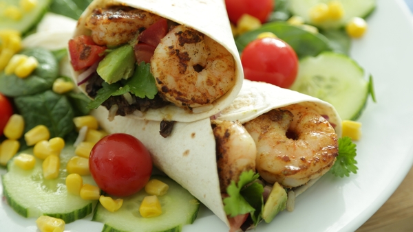 Prawn and Black Bean Tacos