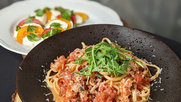 Karen Coakley's spicy prawn linguine