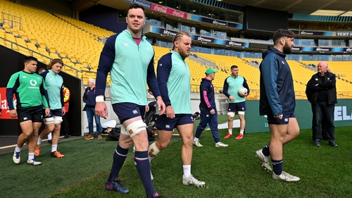 Ireland held their captain's run this morning at Sky Stadium