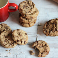 Galletas con pepitas de chocolate. Receta para hacer con niños