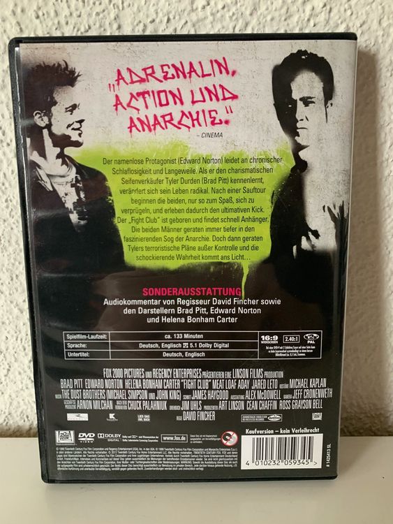 Fight Club - DVD | Kaufen auf Ricardo