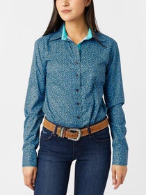 Royal Highness Ladies Button Western Show Shirt-Print