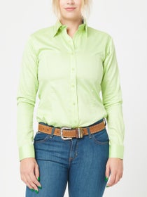 Royal Highness Ladies' Button Shirt w/Zipper Pistachio