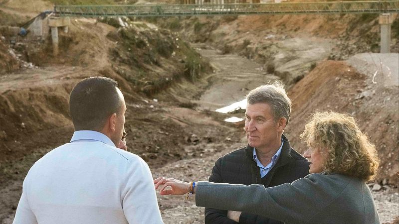 El l�der del PP viaja a las zonas afectadas por la dana en Valencia: "S�nchez, con Franco. Feij�o, con los valencianos"