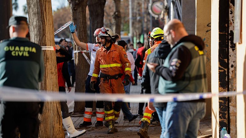 Un muerto y un herido al derrumbarse un garaje afectado por la dana en la localidad valenciana de Benet�sser