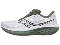 Saucony Ride 18 Men's Shoes White/Olivine