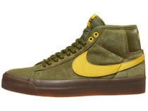 Nike SB Blazer Mid Shoes Rough Green/Amarillo-Green