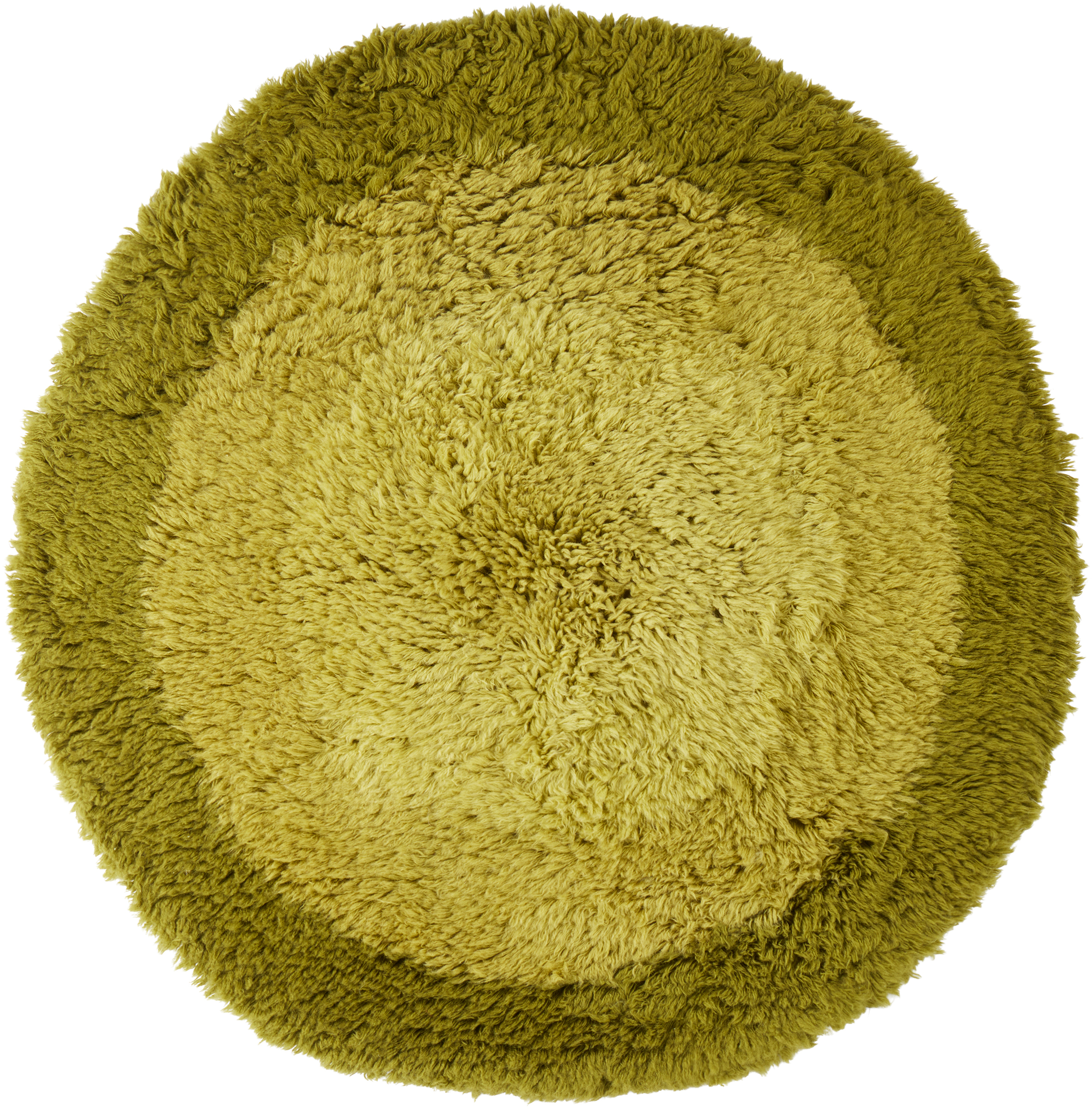 Mush Studios Ssense Exclusive Green Dandi Shag Rug In Animal Print