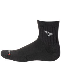 Drymax Tennis Quarter Crew Sock Black